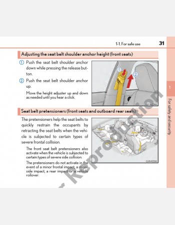 lexus is 350& 200t 2016-2017 owners manual